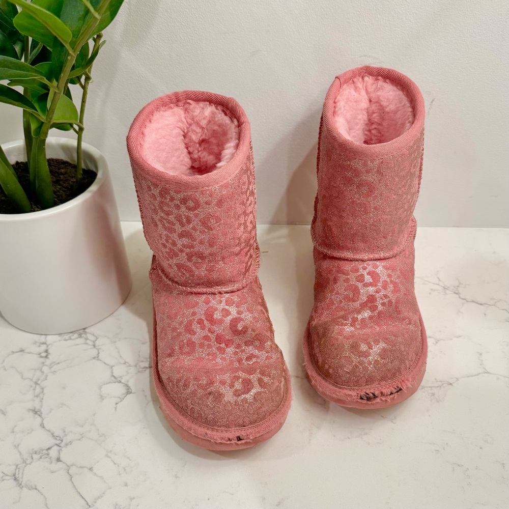 Little Girls Classic Leopard Ugg Boot